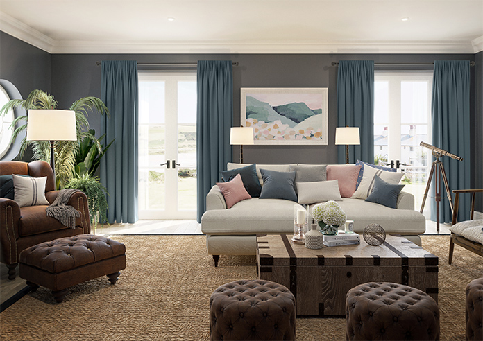 Saltaire, Denim - Made to Measure Curtains - Image 14